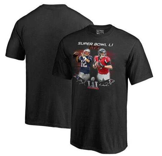 Men's New England Patriots vs. Atlanta Falcons Pro Line by Fanatics Branded men Super Bowl LI Dueling Player Matchup T-Shirt - Black FengYun,We sell and wholesale Men's New England Patriots vs. Atlanta Falcons Pro Line by Fanatics Branded men Super Bowl LI Dueling Player Matchup T-Shirt - Black FengYun on line form chian!